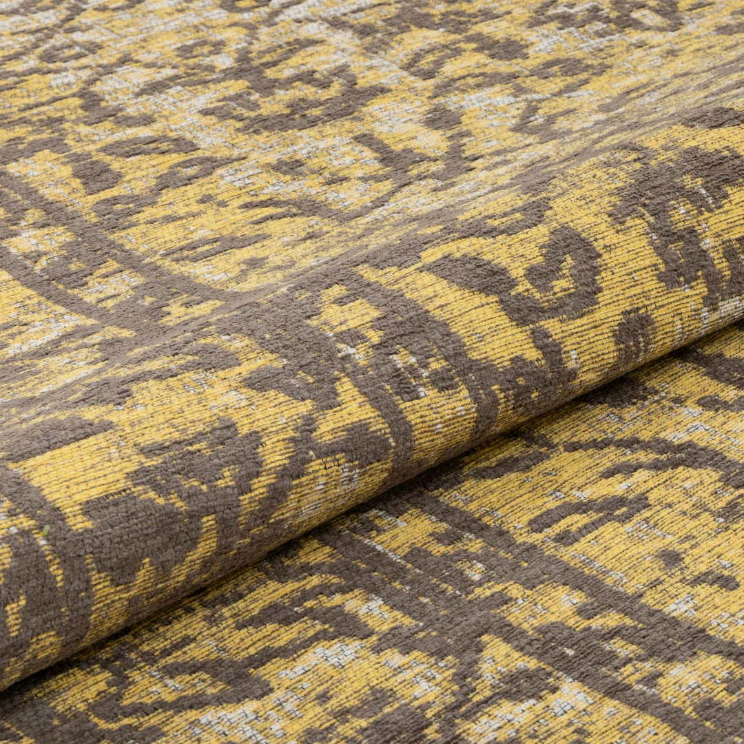 Well Woven Global Nola Vintage Distressed Orietnal Floral Yellow Kilim-Style Rug 9 Well Woven Global Nola Vintage Distressed Orietnal Floral Yellow Kilim-Style Rug