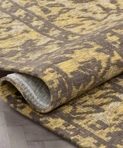 Well Woven Global Nola Vintage Distressed Orietnal Floral Yellow Kilim-Style Rug 15 Well Woven Global Nola Vintage Distressed Orietnal Floral Yellow Kilim-Style Rug