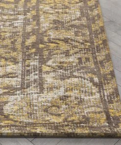 Well Woven Global Nola Vintage Distressed Orietnal Floral Yellow Kilim-Style Rug 20 Well Woven Global Nola Vintage Distressed Orietnal Floral Yellow Kilim-Style Rug