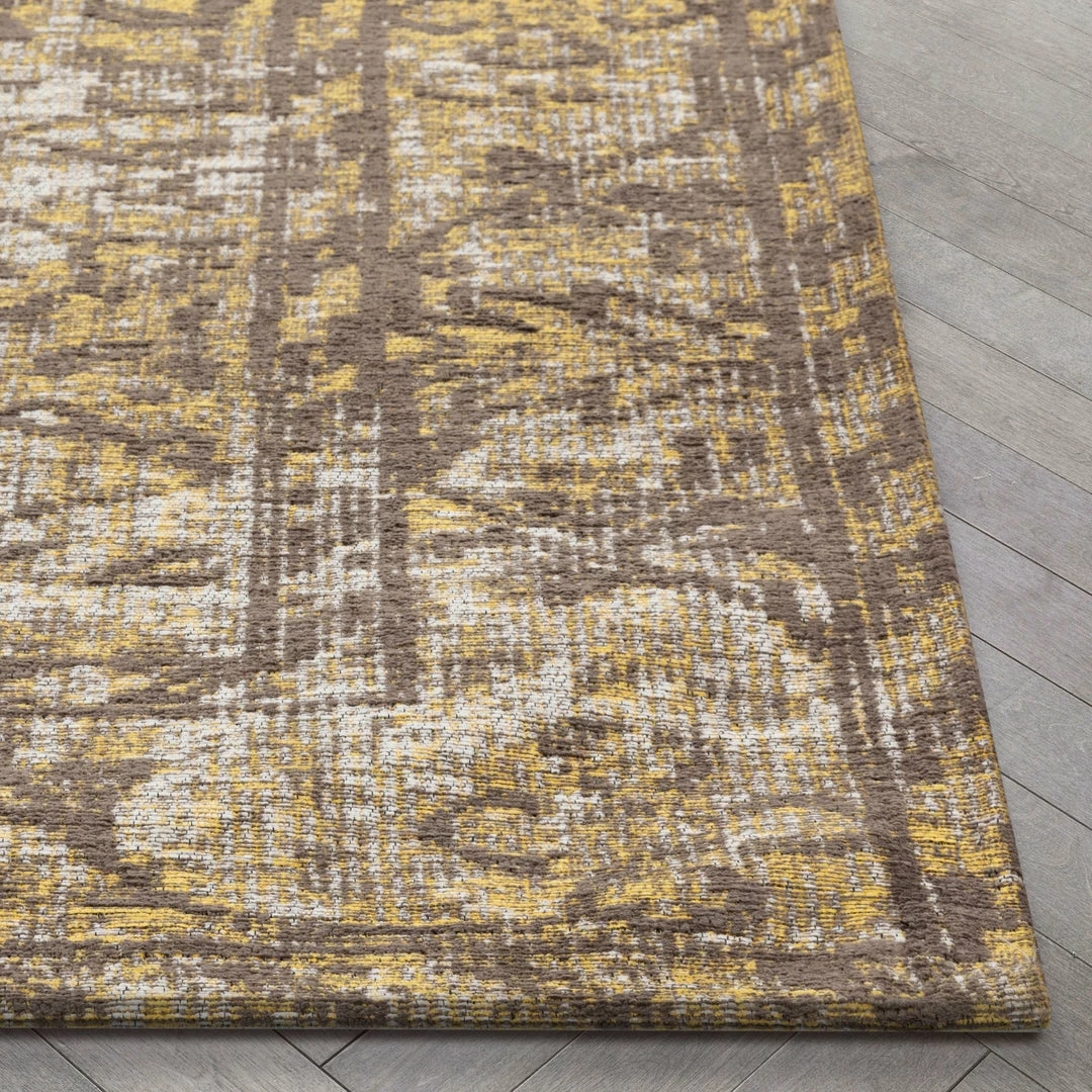 Well Woven Global Nola Vintage Distressed Orietnal Floral Yellow Kilim-Style Rug 10 Well Woven Global Nola Vintage Distressed Orietnal Floral Yellow Kilim-Style Rug