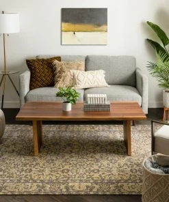 Well Woven Global Nola Vintage Distressed Orietnal Floral Yellow Kilim-Style Rug 17 Well Woven Global Nola Vintage Distressed Orietnal Floral Yellow Kilim-Style Rug