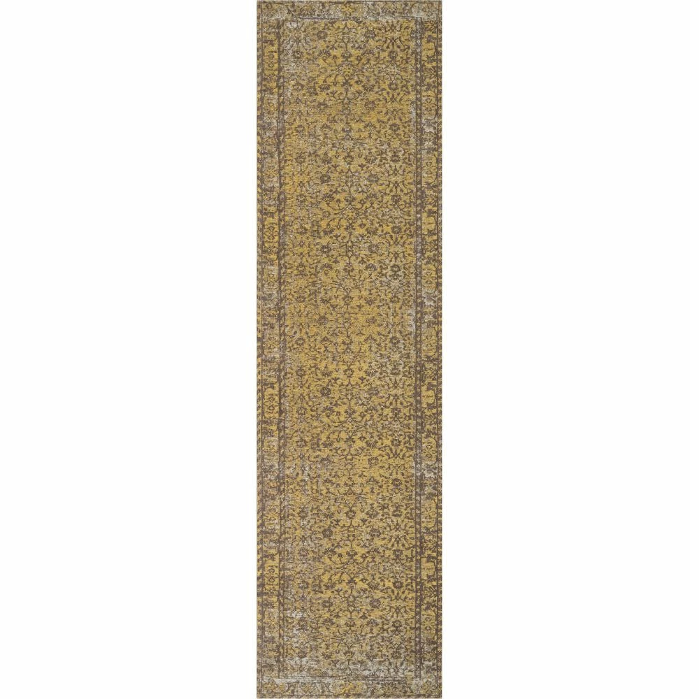 Well Woven Global Nola Vintage Distressed Orietnal Floral Yellow Kilim-Style Rug 11 Well Woven Global Nola Vintage Distressed Orietnal Floral Yellow Kilim-Style Rug