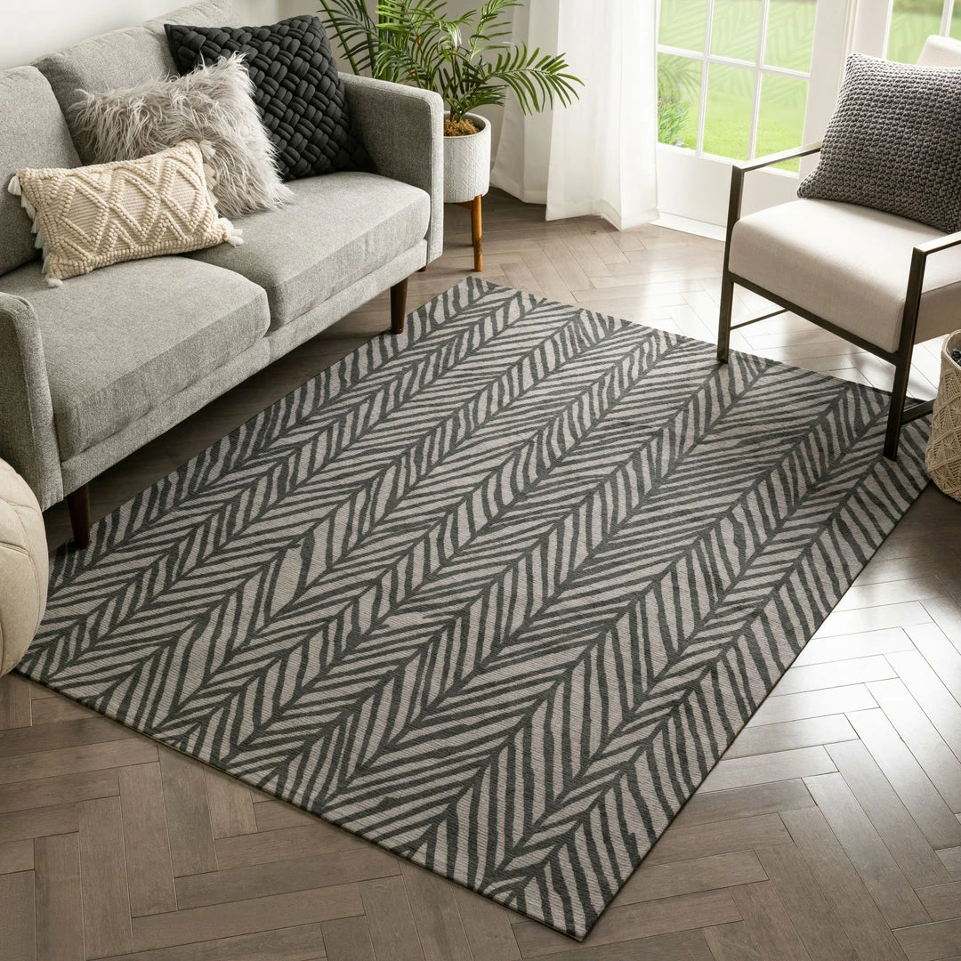 Well Woven Rimini Contemporary Geometric Pattern Black Kilim-Style Rug Global 1 Well Woven Rimini Contemporary Geometric Pattern Black Kilim-Style Rug Global
