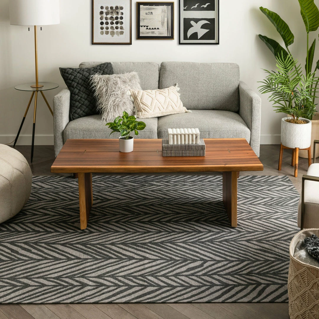 Well Woven Rimini Contemporary Geometric Pattern Black Kilim-Style Rug Global 7 Well Woven Rimini Contemporary Geometric Pattern Black Kilim-Style Rug Global