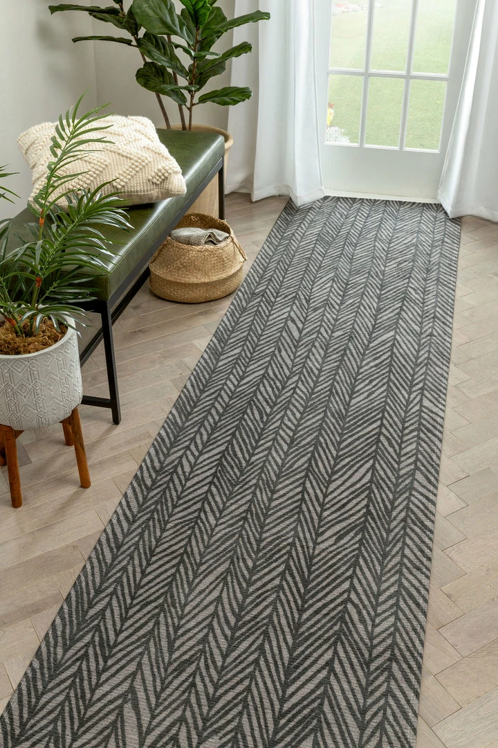 Well Woven Rimini Contemporary Geometric Pattern Black Kilim-Style Rug Global 4 Well Woven Rimini Contemporary Geometric Pattern Black Kilim-Style Rug Global