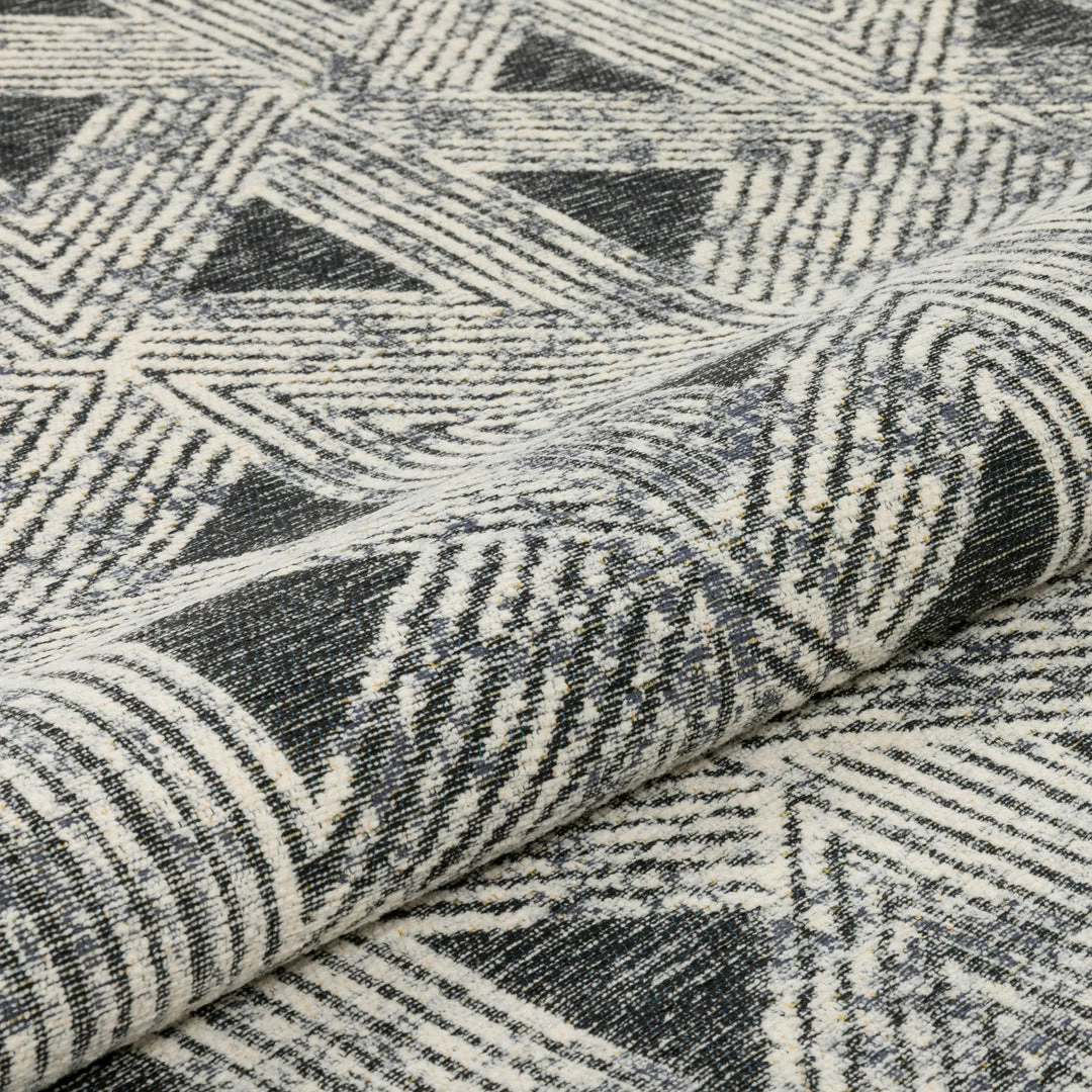 Well Woven Global Veria Mid-Century Modern Geometric Grey Kilim-Style Rug 10 Well Woven Global Veria Mid-Century Modern Geometric Grey Kilim-Style Rug