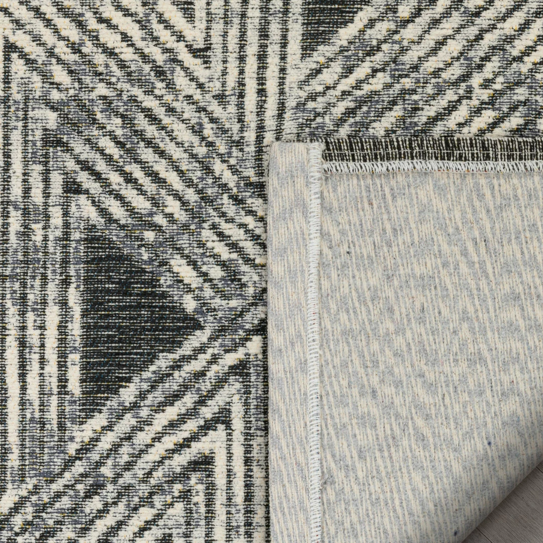 Well Woven Global Veria Mid-Century Modern Geometric Grey Kilim-Style Rug 6 Well Woven Global Veria Mid-Century Modern Geometric Grey Kilim-Style Rug