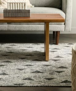 Well Woven Global Veria Mid-Century Modern Geometric Grey Kilim-Style Rug 18 Well Woven Global Veria Mid-Century Modern Geometric Grey Kilim-Style Rug
