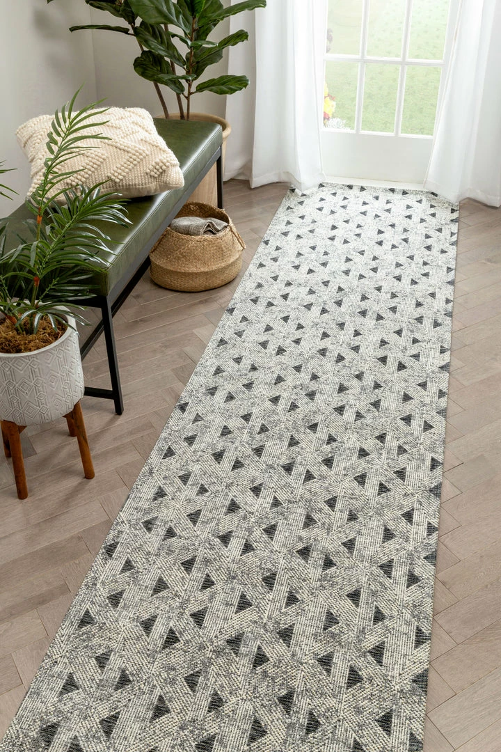 Well Woven Global Veria Mid-Century Modern Geometric Grey Kilim-Style Rug 4 Well Woven Global Veria Mid-Century Modern Geometric Grey Kilim-Style Rug