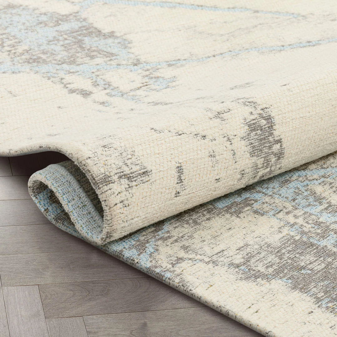 Well Woven Forio Contemporary Distressed Marble Pattern Beige Kilim-Style Rug 5 Well Woven Forio Contemporary Distressed Marble Pattern Beige Kilim-Style Rug