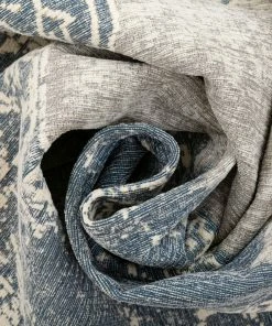 Well Woven Vasto Vintage Distressed Medallion Blue Kilim-Style 5'3