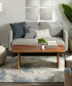 Well Woven Vasto Vintage Distressed Medallion Blue Kilim-Style 5'3