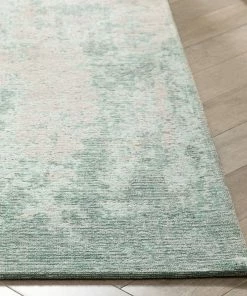 Well Woven Sarno Modern Distressed Abstract Light Grey & Blue Kilim-Style 5'3