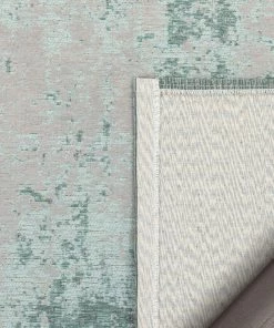 Well Woven Sarno Modern Distressed Abstract Light Grey & Blue Kilim-Style 5'3