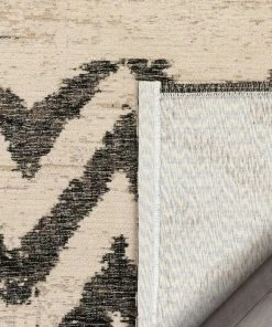 Well Woven Cassino Contemporary Chevron Brown Kilim-Style Rug
