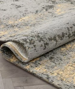 Well Woven Stressa Modern Distressed Abstract Brush Stroke Beige Kilim-Style Rug