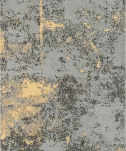 Well Woven Stressa Modern Distressed Abstract Brush Stroke Beige Kilim-Style Rug