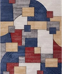 Well Woven Noho Multi Mid-Century Modern Rug Multi Color