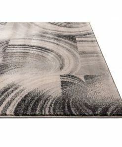 Well Woven Geometric Pier 39 Grey Mid-Century Modern Rug