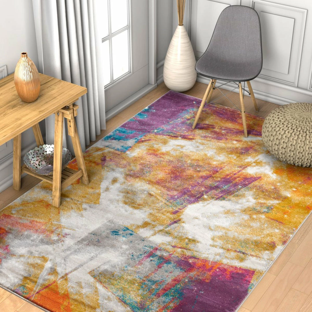 Well Woven Planetary Multi Modern Space Rug 2 Well Woven Planetary Multi Modern Space Rug