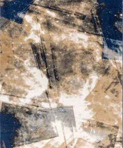 Well Woven Planetary Blue Modern Space Rug