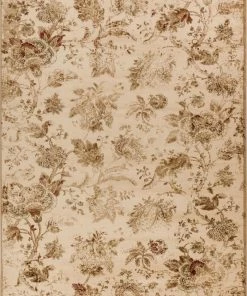 Well Woven Tapestry Beige Floral Rug 3'11" X 5'3" 3'x5'