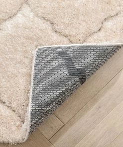 Well Woven Sandy Lattice Trellis Shag Beige 3D Textured Rug 13 Well Woven Sandy Lattice Trellis Shag Beige 3D Textured Rug