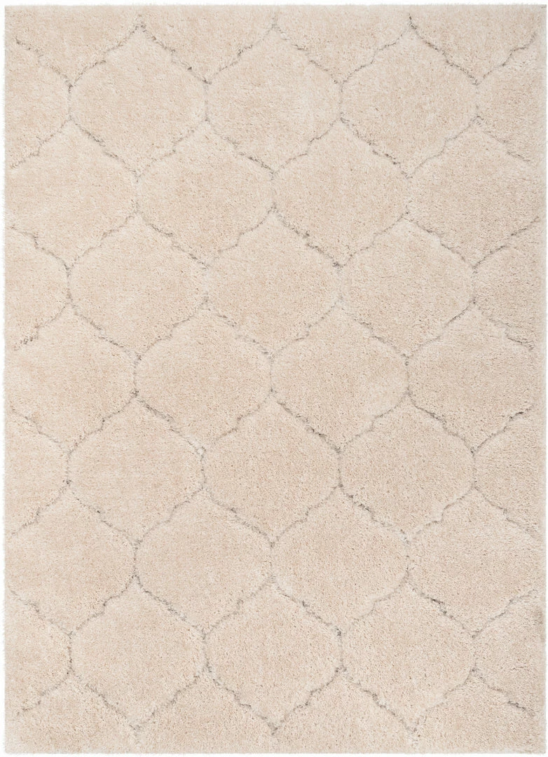 Well Woven Sandy Lattice Trellis Shag Beige 3D Textured Rug 2 Well Woven Sandy Lattice Trellis Shag Beige 3D Textured Rug