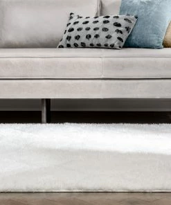 Well Woven Sandy Lattice Trellis Shag Ivory 3D Textured Rug Moroccan