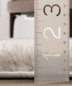 Well Woven Provo Moroccan Trellis Shag Ivory Grey 3D Textured Rug