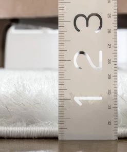 Well Woven Moroccan Winona Honeycomb Hexagon Pattern Shag Ivory 3D Textured Rug