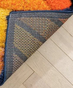 Well Woven Lowry Abstract Waves Shag Multi 3D Textured Rug