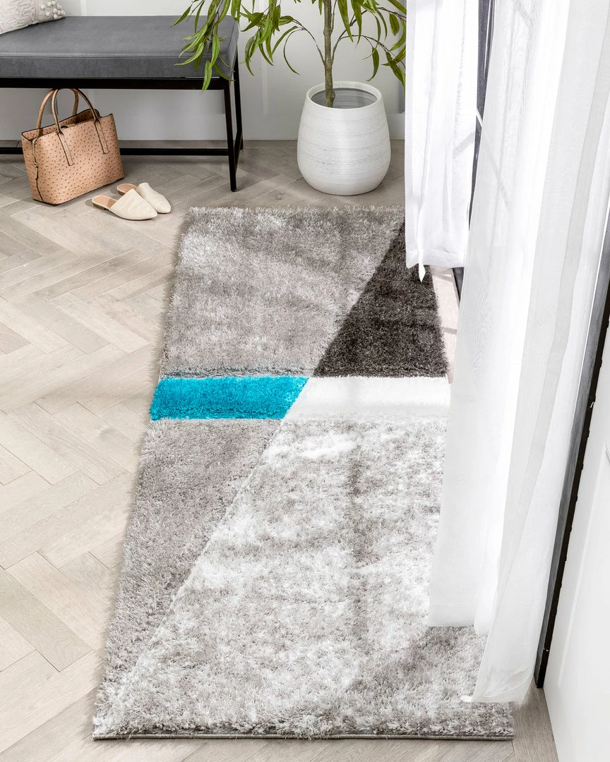 Well Woven Mori Modern Abstract Geometric 3D Textured Shag Grey Blue Rug 10 Well Woven Mori Modern Abstract Geometric 3D Textured Shag Grey Blue Rug