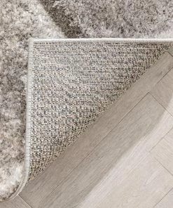 Well Woven Mori Modern Abstract Geometric 3D Textured Shag Pink Grey Rug