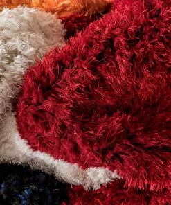 Well Woven Remi Contemporary Geometric Boxes 3D Textured Shag Multi Rainbow Rug