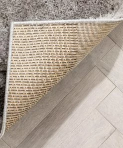 Well Woven Remi Contemporary Geometric Boxes 3D Textured Shag Yellow Grey Rug