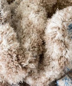 Well Woven Kenzo Retro Geometric Pattern 3D Textured Shag Grey Light Blue Rug