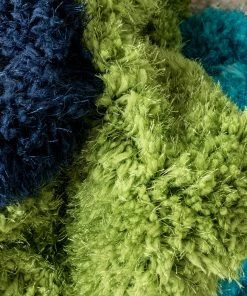 Well Woven Mika Retro Chevron 3D Textured Shag Rainbow Multi Rug