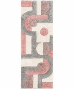 Well Woven Remi Modern Geometric Stripes 3D Textured Shag Blush Gold Rug 19 Well Woven Remi Modern Geometric Stripes 3D Textured Shag Blush Gold Rug