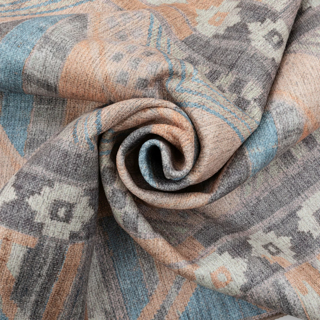 Well Woven Boron Machine Washable Vintage Gabbeh Geometric Pattern Blush Pink Flat-Weave Distressed Rug Global 5 Well Woven Boron Machine Washable Vintage Gabbeh Geometric Pattern Blush Pink Flat-Weave Distressed Rug Global