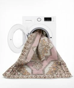 Well Woven Cartago Machine Washable Vintage Medallion Persian Blush Flat-Weave Distressed 5'3" X 7'3" Rug 14 Well Woven Cartago Machine Washable Vintage Medallion Persian Blush Flat-Weave Distressed 5'3