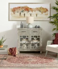 Well Woven Global Tonti Machine Washable Vintage Medallion Oriental Red Flat-Weave Distressed Rug