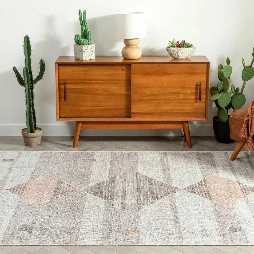 Well Woven Global Argonne Machine Washable Vintage Southwestern Diamond Pattern Grey Flat-Weave Distressed Rug 9 Well Woven Global Argonne Machine Washable Vintage Southwestern Diamond Pattern Grey Flat-Weave Distressed Rug