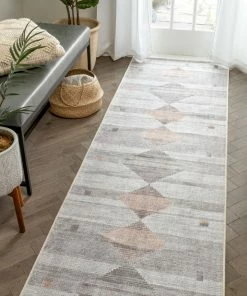 Well Woven Global Argonne Machine Washable Vintage Southwestern Diamond Pattern Grey Flat-Weave Distressed Rug 16 Well Woven Global Argonne Machine Washable Vintage Southwestern Diamond Pattern Grey Flat-Weave Distressed Rug