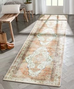 Well Woven Global Ashtyn Vintage Medallion Blush Ivory Persian Rug By Rebecca Propes