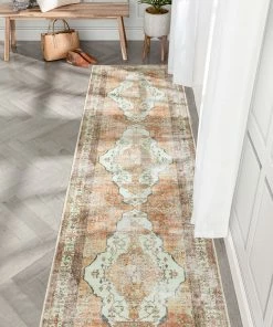 Well Woven Global Ashtyn Vintage Medallion Blush Ivory Persian Rug By Rebecca Propes