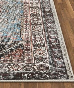 Well Woven Menda Machine Washable Vintage Bohemian Meallion Oriental Blush Flat-Weave Distressed Rug 21 Well Woven Menda Machine Washable Vintage Bohemian Meallion Oriental Blush Flat-Weave Distressed Rug