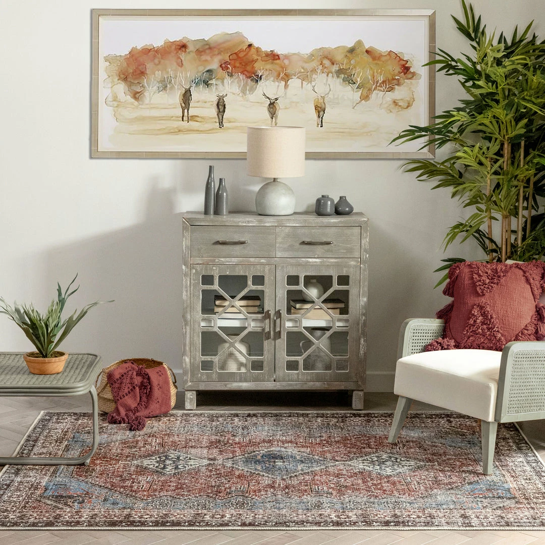 Well Woven Menda Machine Washable Vintage Bohemian Meallion Oriental Blush Flat-Weave Distressed Rug 10 Well Woven Menda Machine Washable Vintage Bohemian Meallion Oriental Blush Flat-Weave Distressed Rug