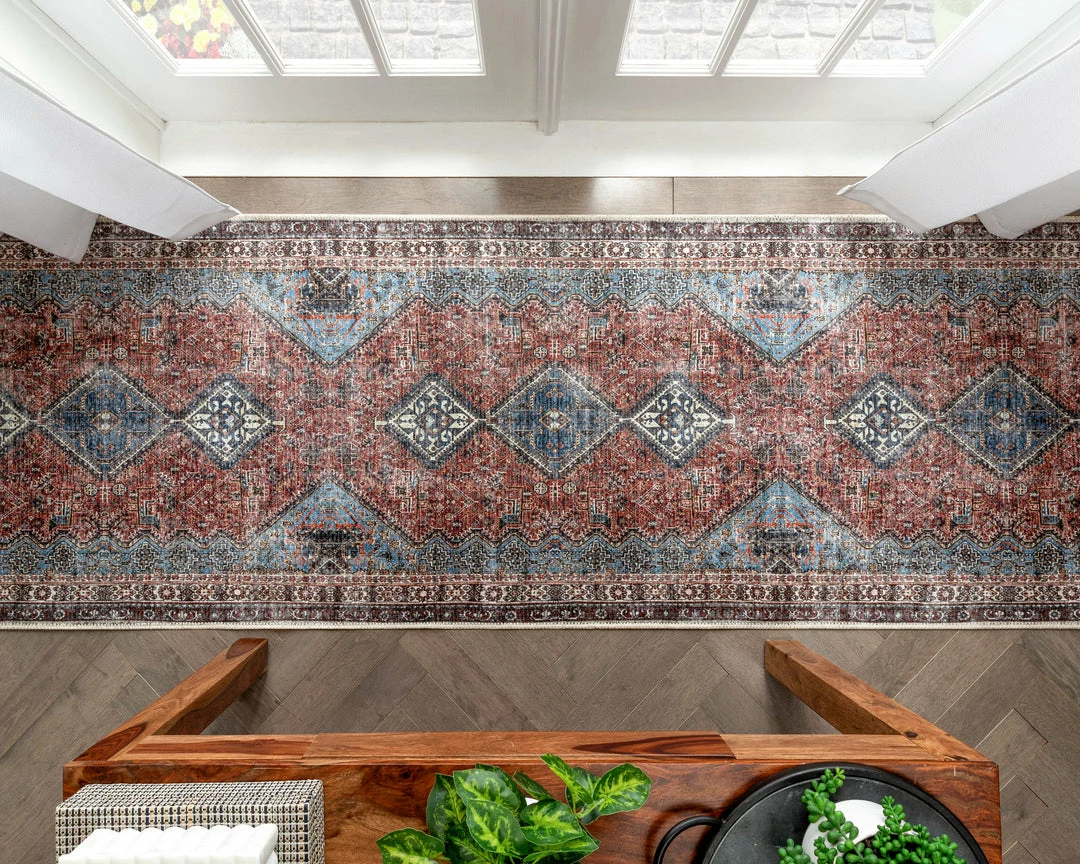 Well Woven Menda Machine Washable Vintage Bohemian Meallion Oriental Blush Flat-Weave Distressed Rug 12 Well Woven Menda Machine Washable Vintage Bohemian Meallion Oriental Blush Flat-Weave Distressed Rug