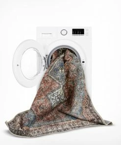 Well Woven Menda Machine Washable Vintage Bohemian Meallion Oriental Blush Flat-Weave Distressed Rug 18 Well Woven Menda Machine Washable Vintage Bohemian Meallion Oriental Blush Flat-Weave Distressed Rug